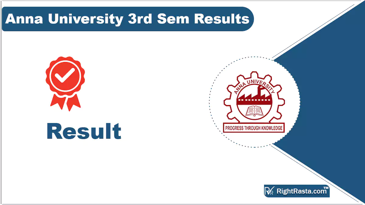 Anna University 3rd Sem Results