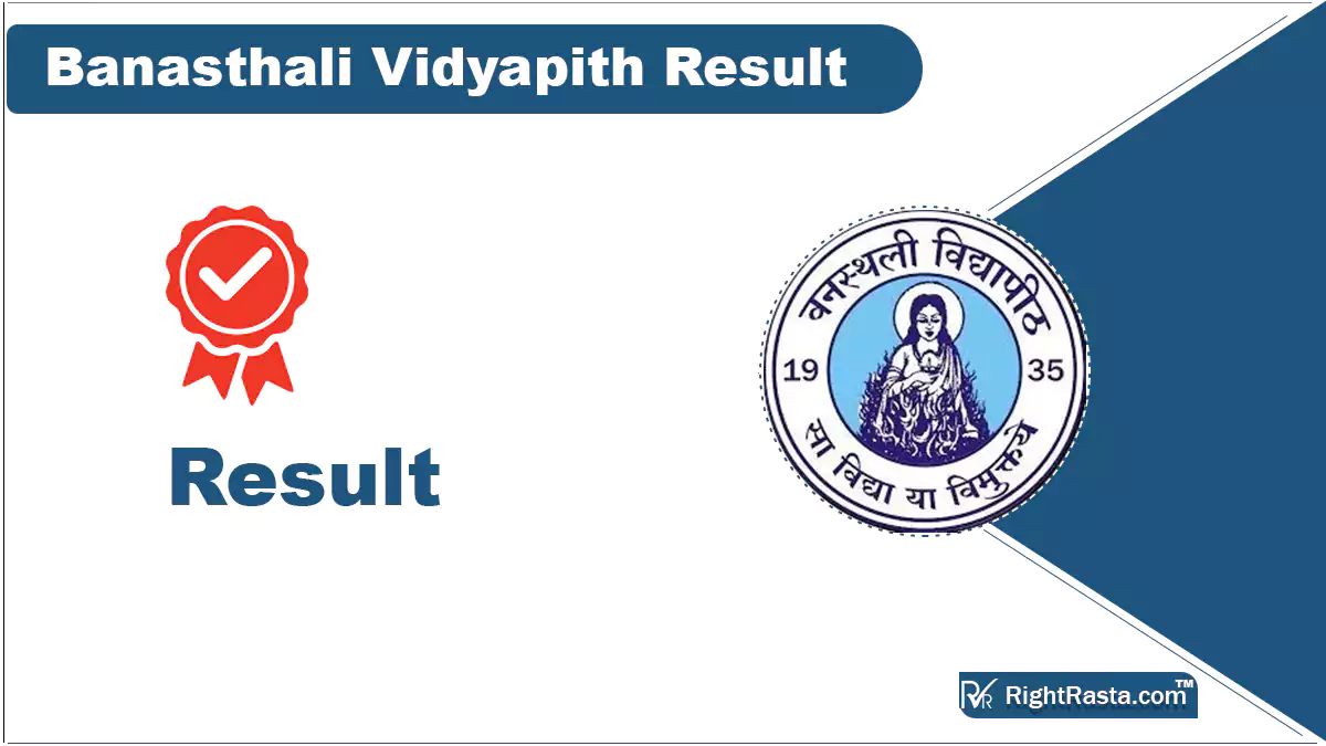 Banasthali Vidyapith Result