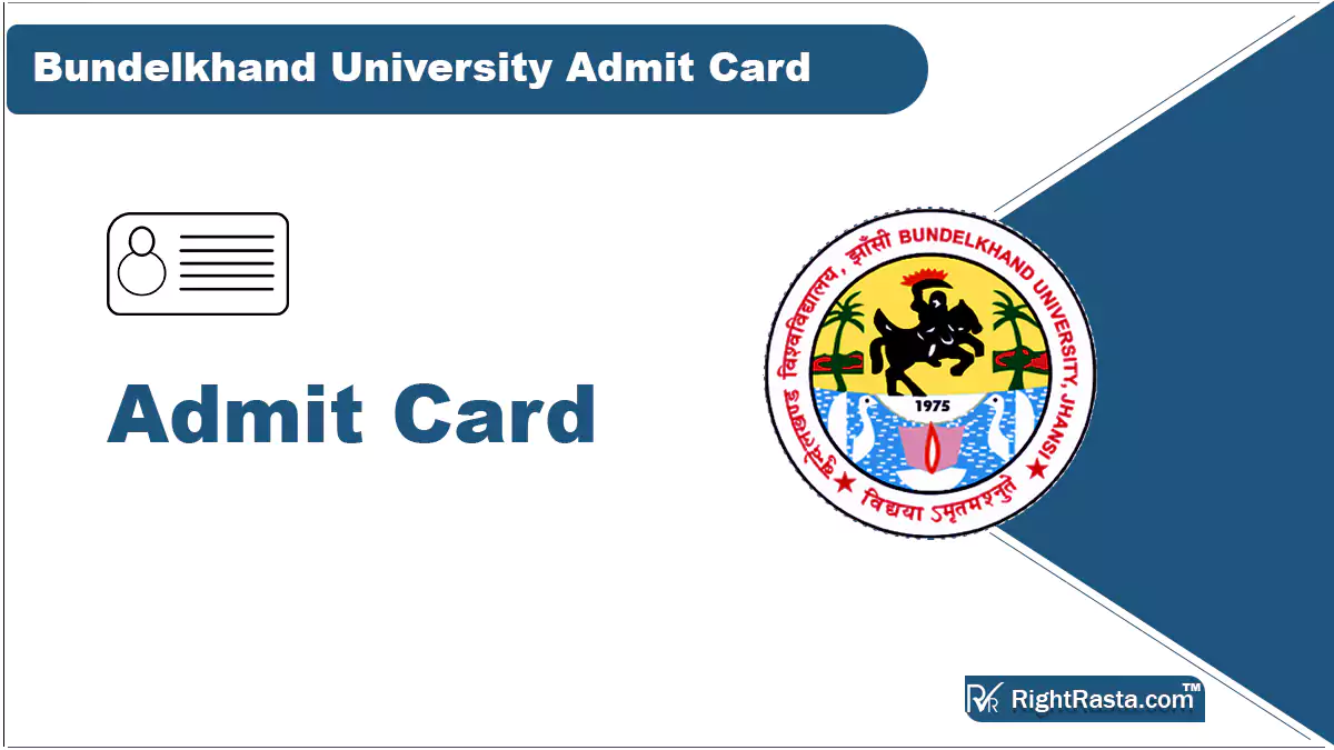 Bundelkhand University Admit Card