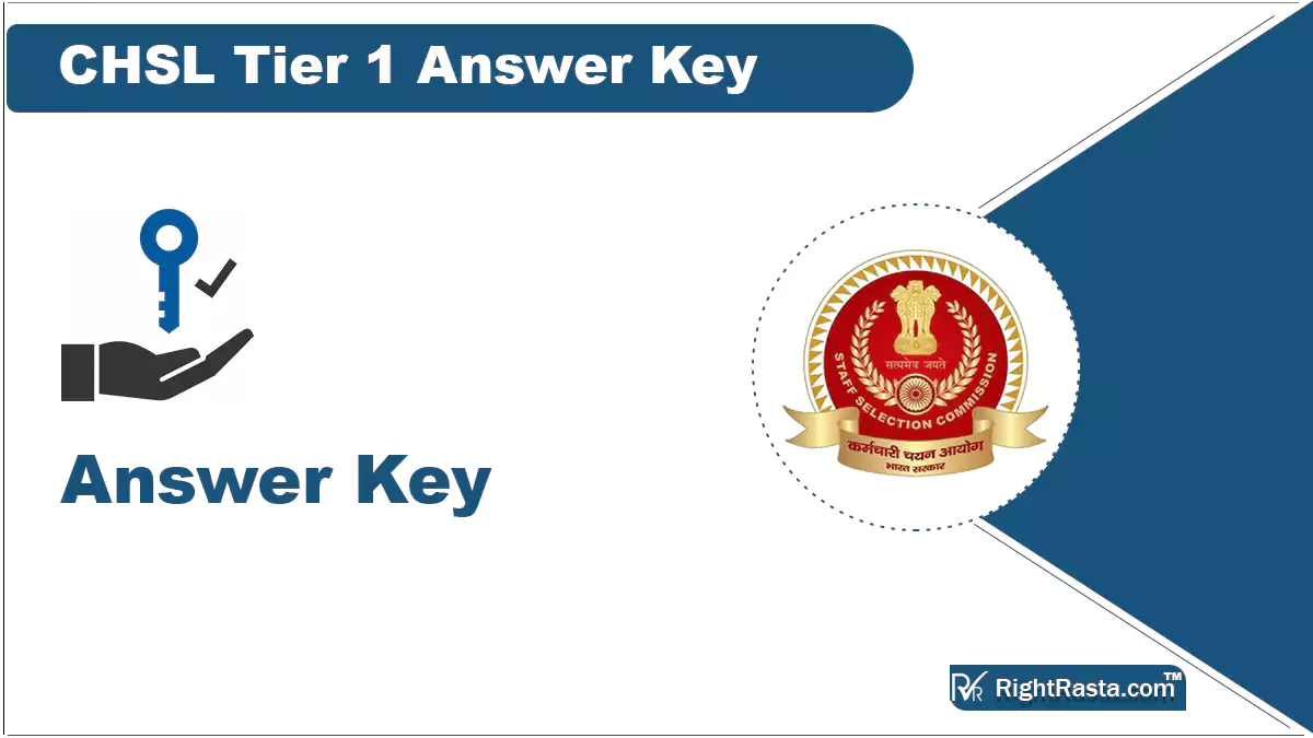 CHSL Tier 1 Answer Key