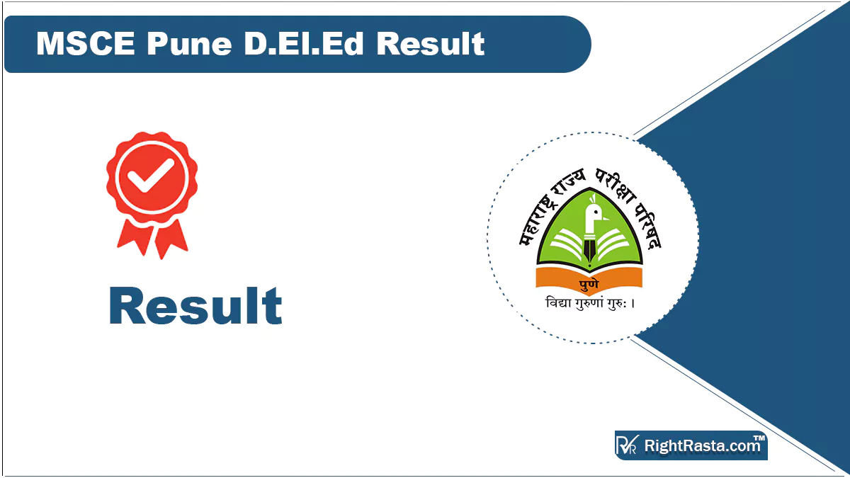 MSCE Pune D.El.Ed Result