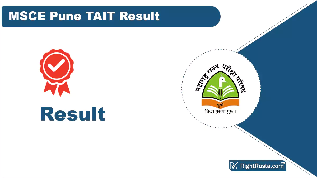 MSCE Pune TAIT Result