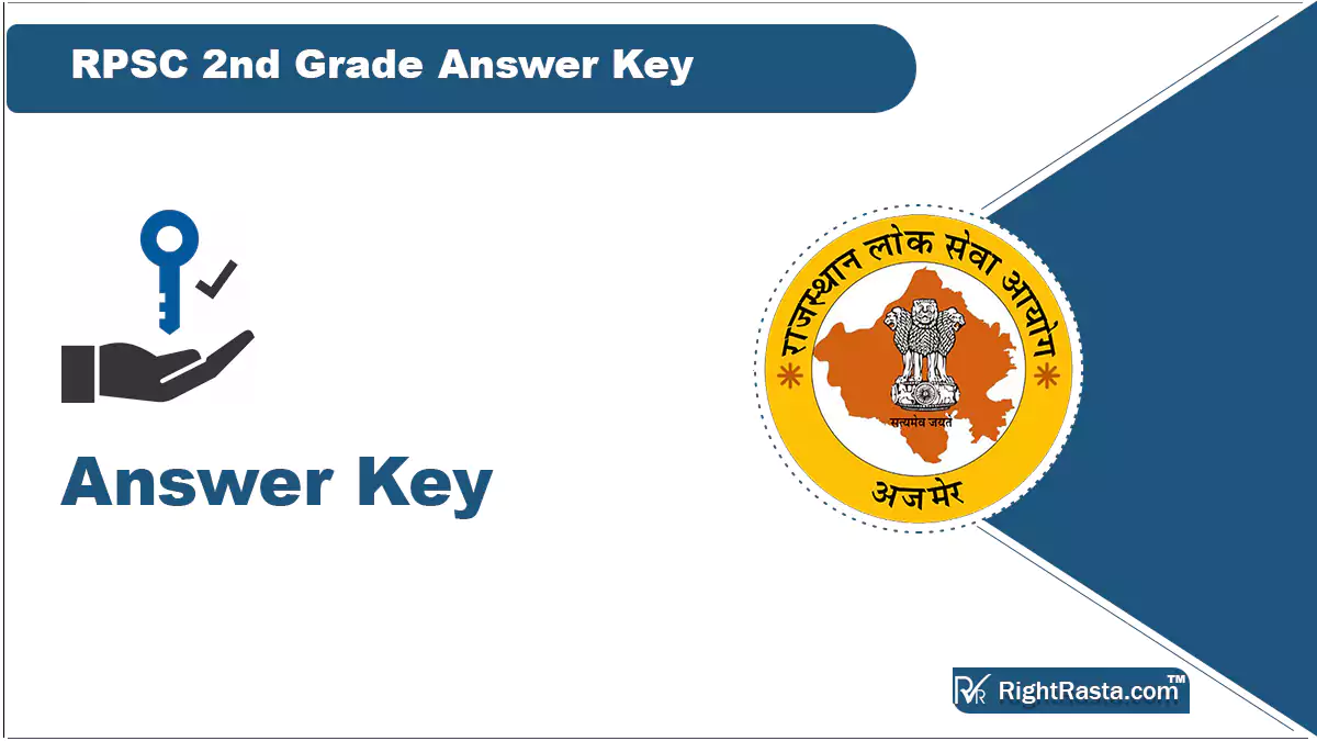 RPSC 2nd Grade Answer Key