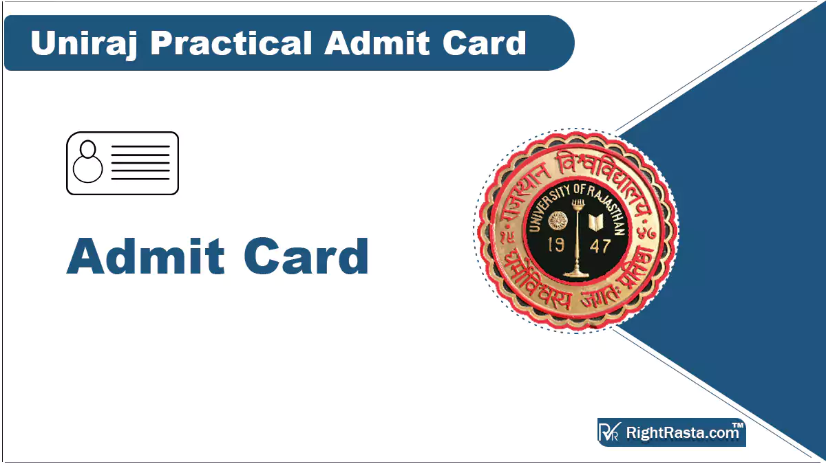 Uniraj Practical Admit Card