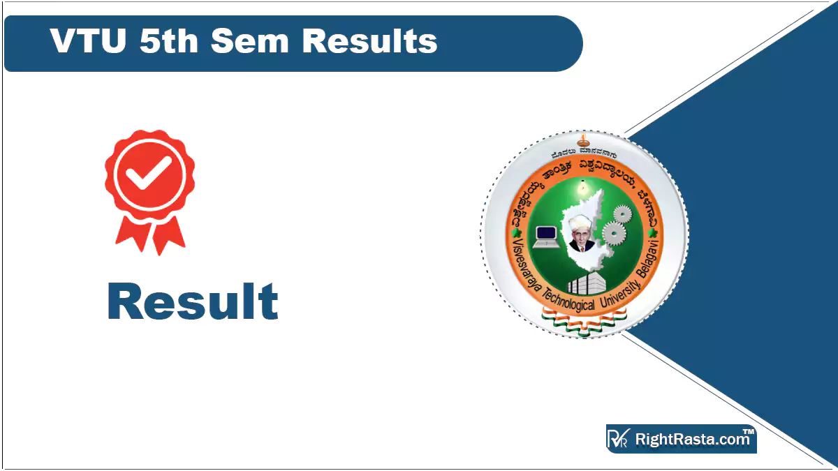 VTU 5th Sem Results