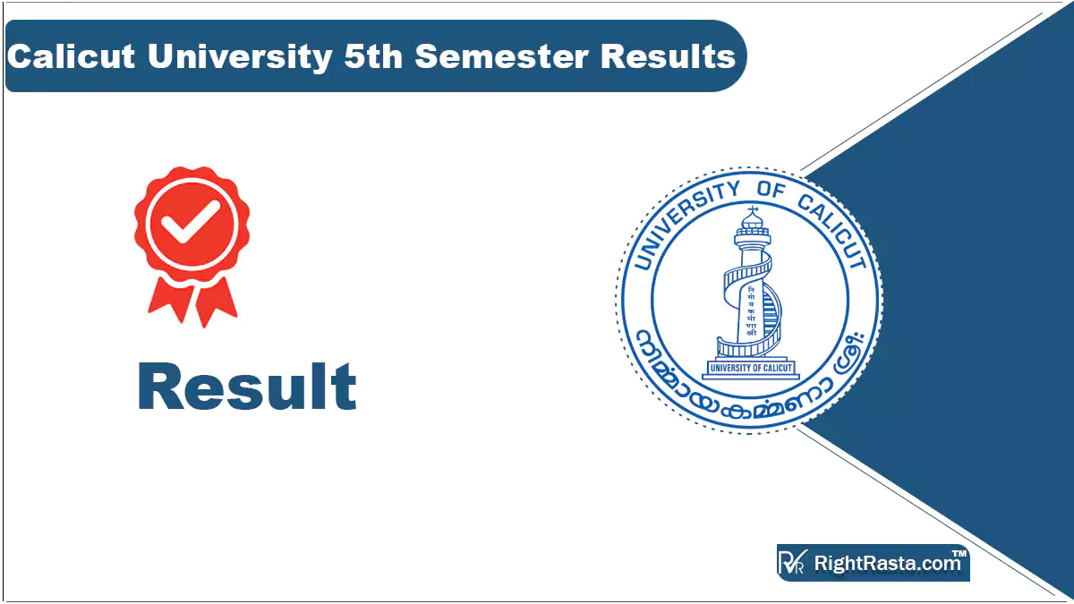 Calicut University 5th Semester Results