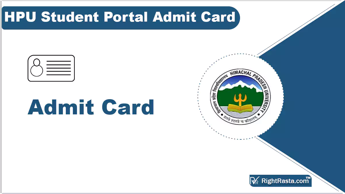 HPU Student Portal Admit Card