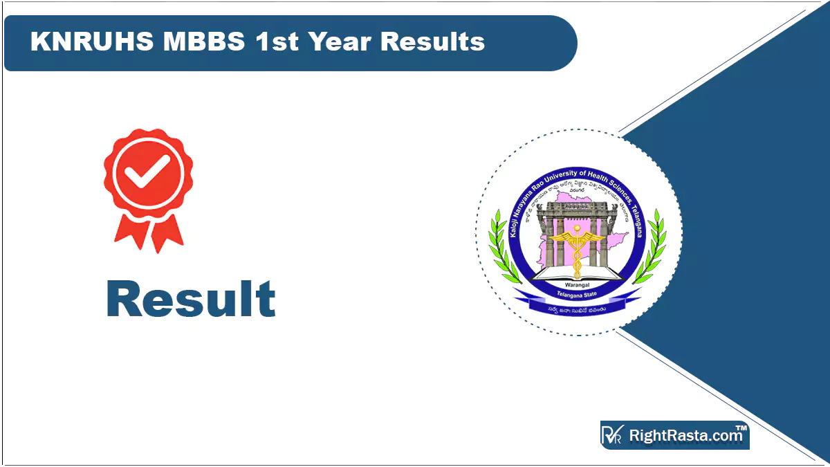 KNRUHS MBBS 1st Year Results