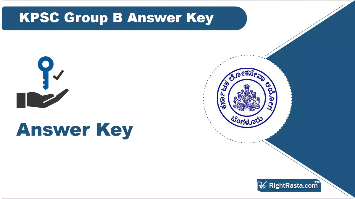 KPSC Group B Answer Key