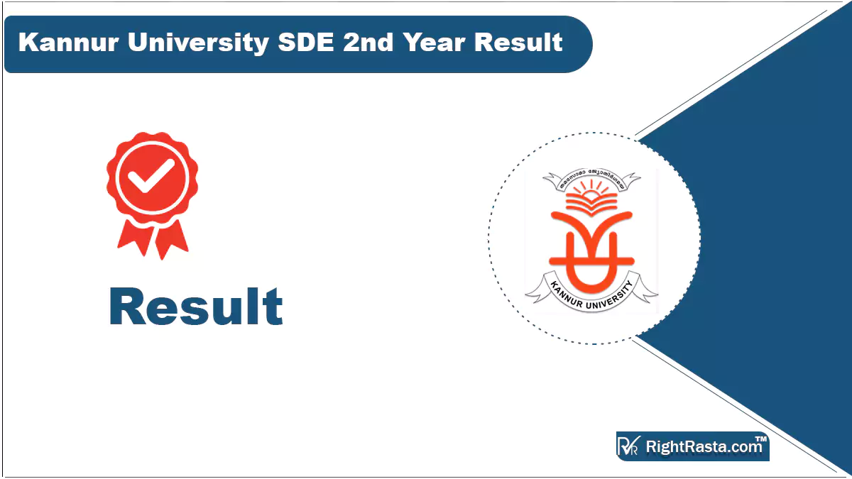 Kannur University SDE 2nd Year Result