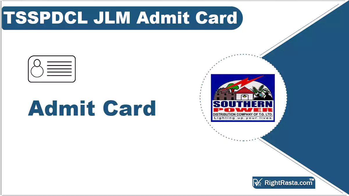 TSSPDCL JLM Admit Card