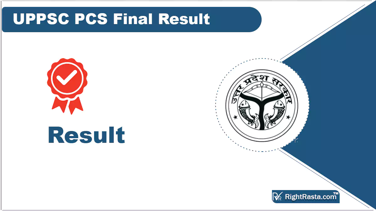 UPPSC PCS Final Result