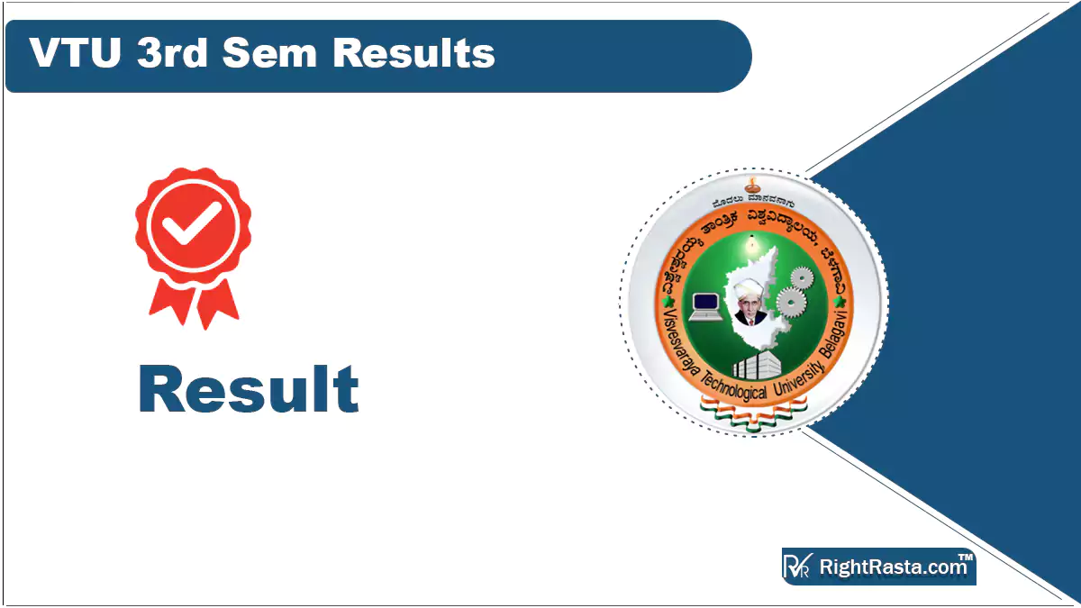 VTU 3rd Sem Results