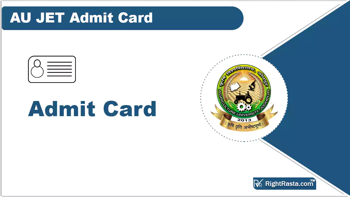 AU JET Admit Card