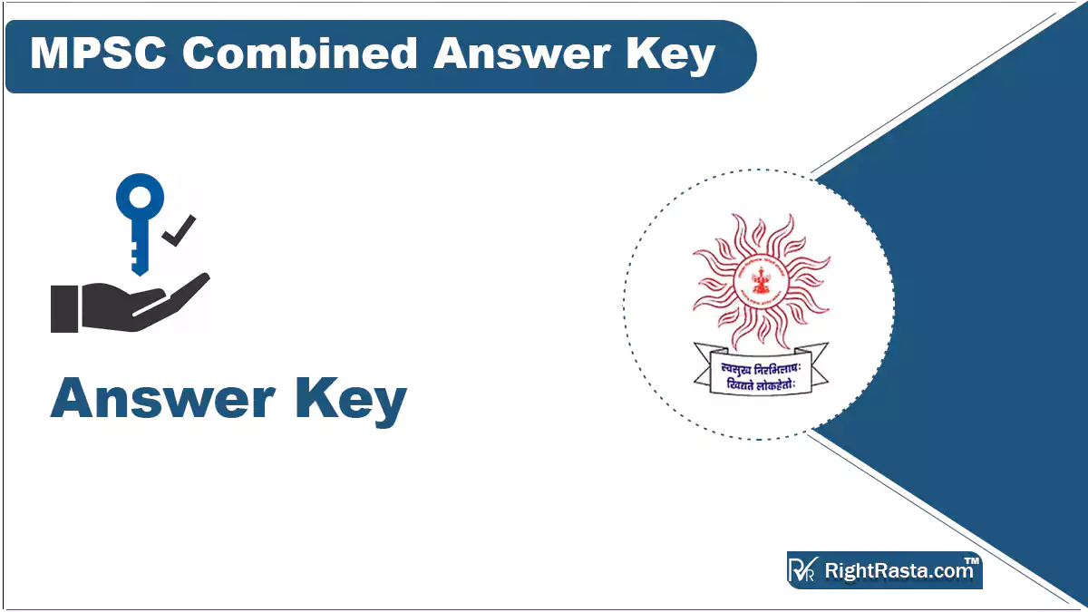 MPSC Combined Answer Key