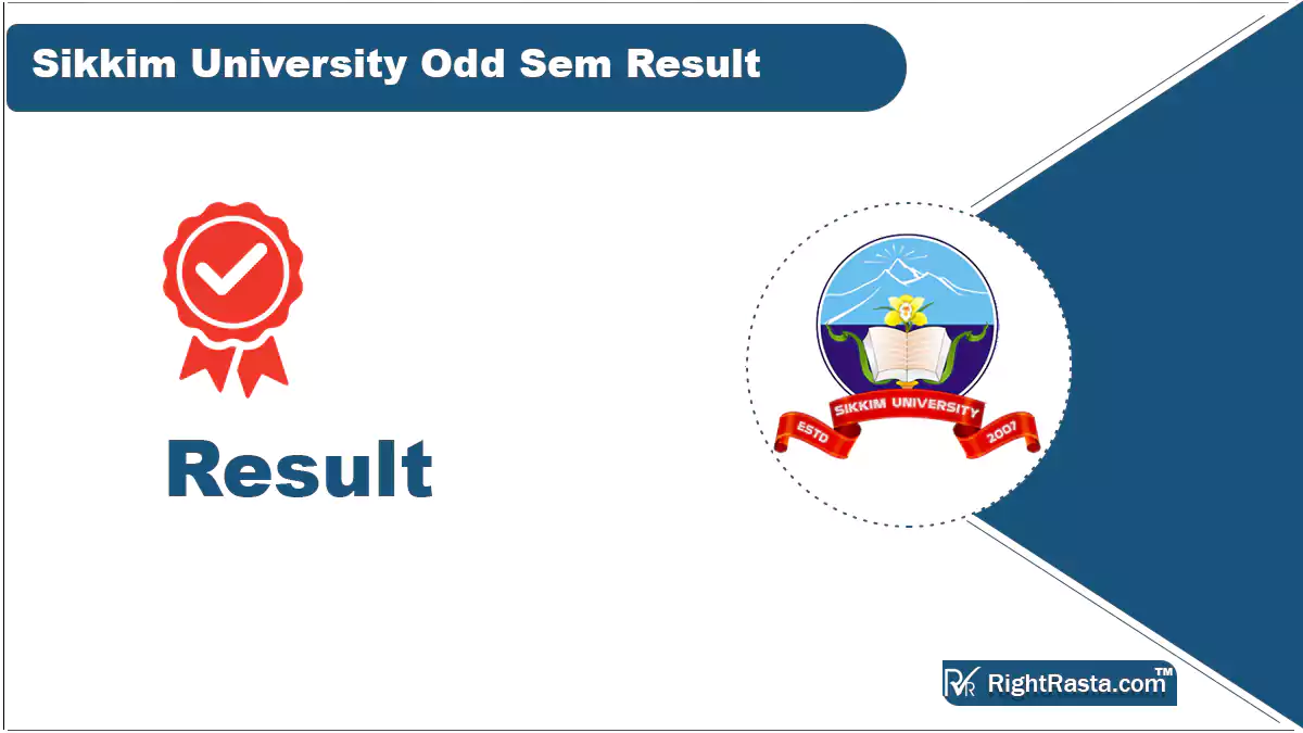 Sikkim University Odd Sem Result