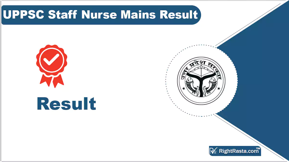 UPPSC Staff Nurse Mains Result