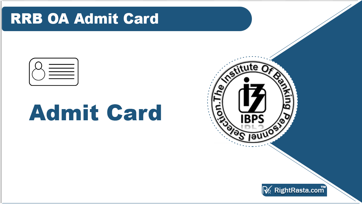 RRB OA Admit Card